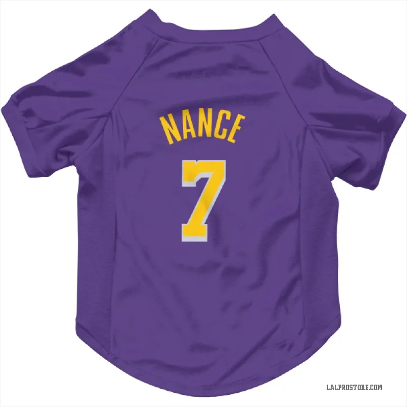 Larry Nance  Purple Los Angeles Lakers  Cat & Dog Pet Jersey