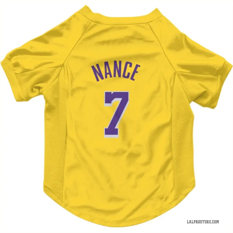 Larry Nance  Yellow Los Angeles Lakers  Cat & Dog Pet Jersey
