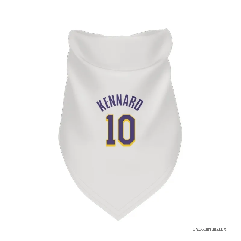 Luke Kennard  White Purple Los Angeles Lakers  Cat & Dog Pet Bandana