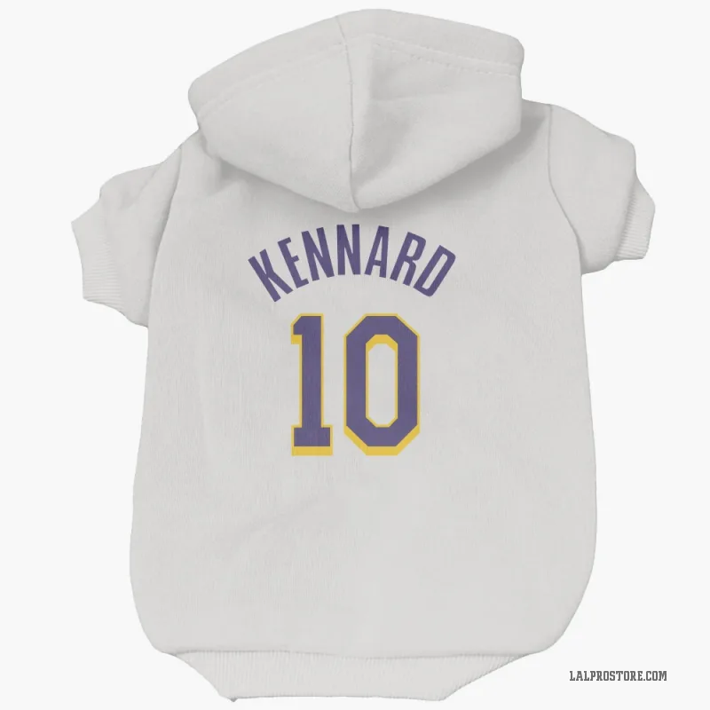 Luke Kennard  White Purple Los Angeles Lakers  Cat & Dog Pet Hoodie