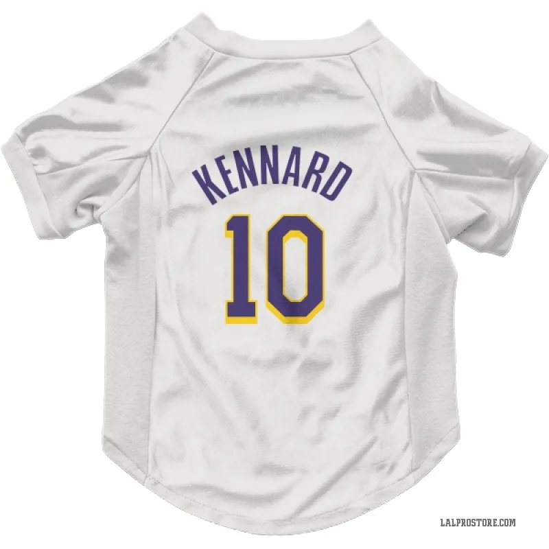 Luke Kennard  White Purple Los Angeles Lakers  Cat & Dog Pet Jersey