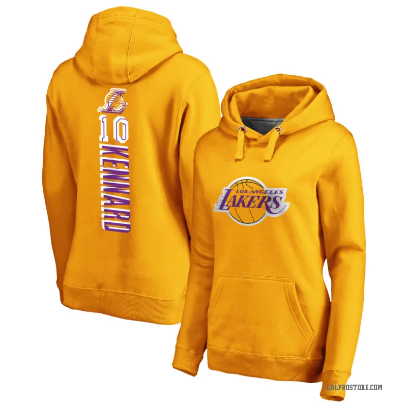Luke Kennard Women's Gold Los Angeles Lakers Branded Backer Pullover Hoodie