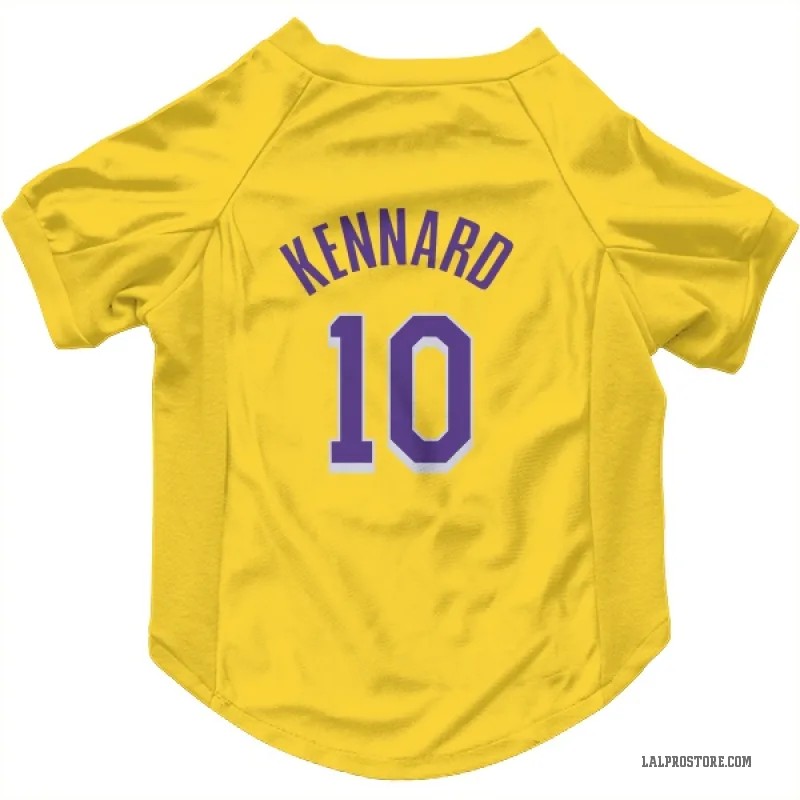Luke Kennard  Yellow Los Angeles Lakers  Cat & Dog Pet Jersey