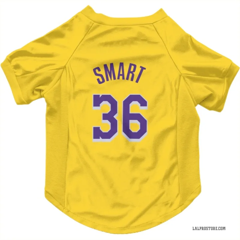 Marcus Smart  Yellow Los Angeles Lakers  Cat & Dog Pet Jersey