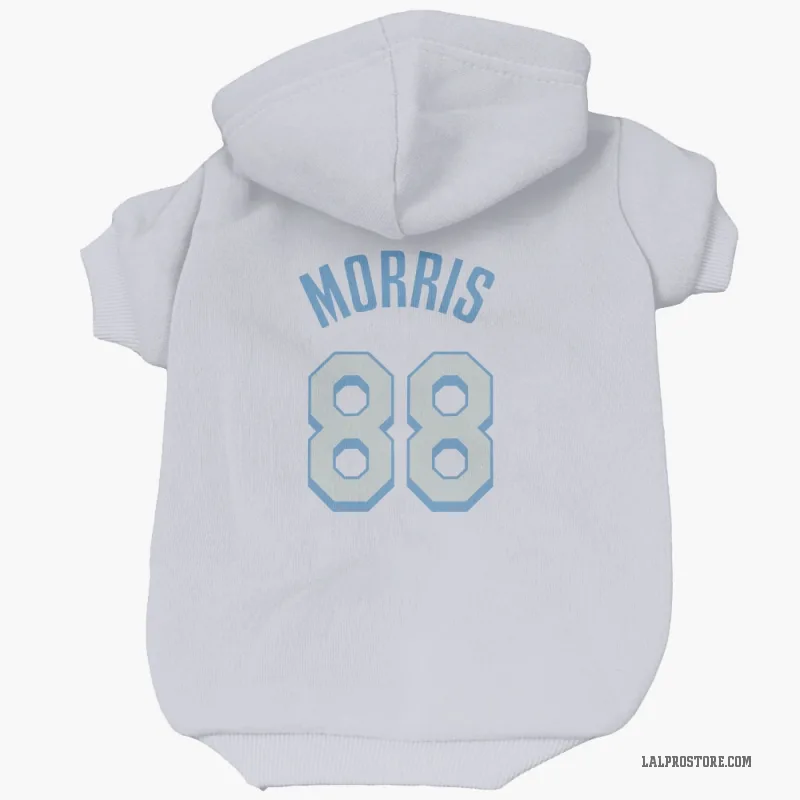 Markieff Morris  White Los Angeles Lakers  Cat & Dog Pet Hoodie