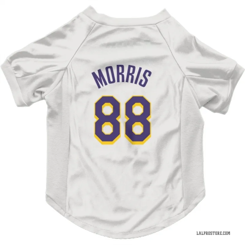 Markieff Morris  White Purple Los Angeles Lakers  Cat & Dog Pet Jersey