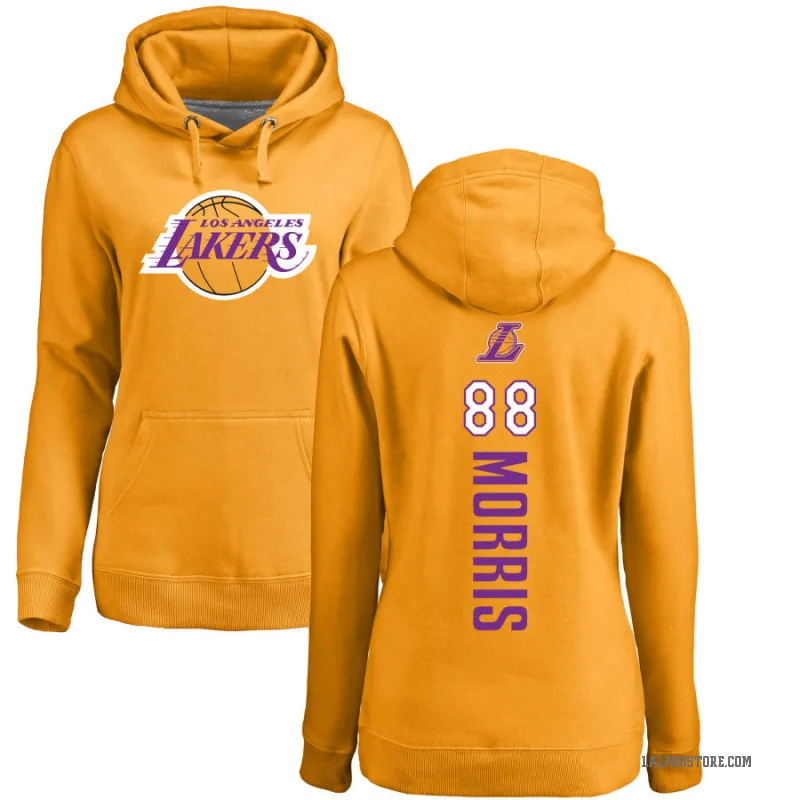 Markieff Morris Women's Gold Los Angeles Lakers Branded Backer Pullover Hoodie