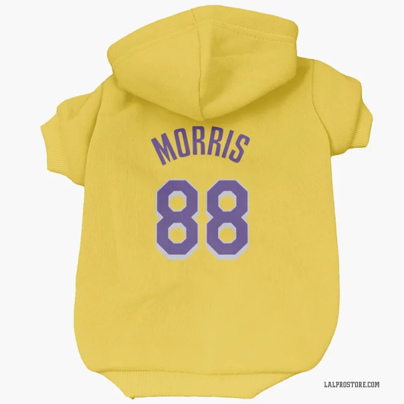 Markieff Morris  Yellow Los Angeles Lakers  Cat & Dog Pet Hoodie