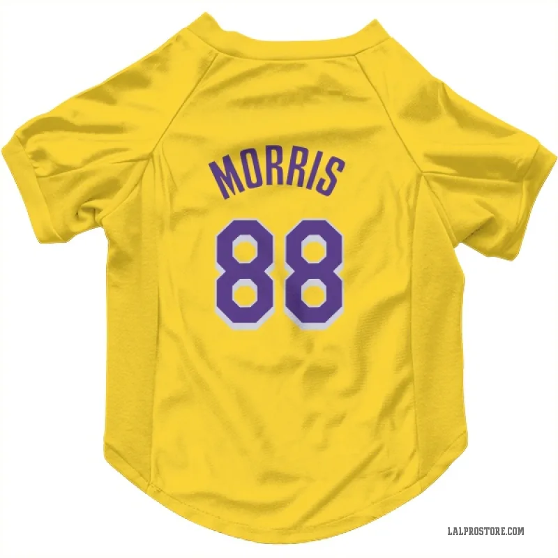 Markieff Morris  Yellow Los Angeles Lakers  Cat & Dog Pet Jersey
