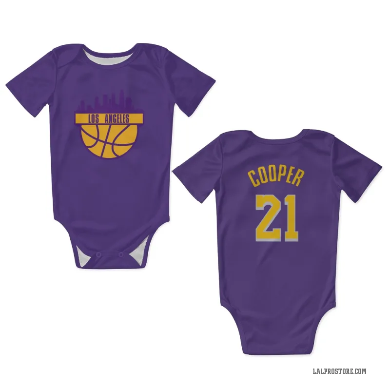 Michael Cooper  Purple Los Angeles Lakers  Newborn & Infant Bodysuit