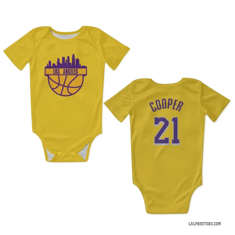 Michael Cooper  Yellow Los Angeles Lakers  Newborn & Infant Bodysuit