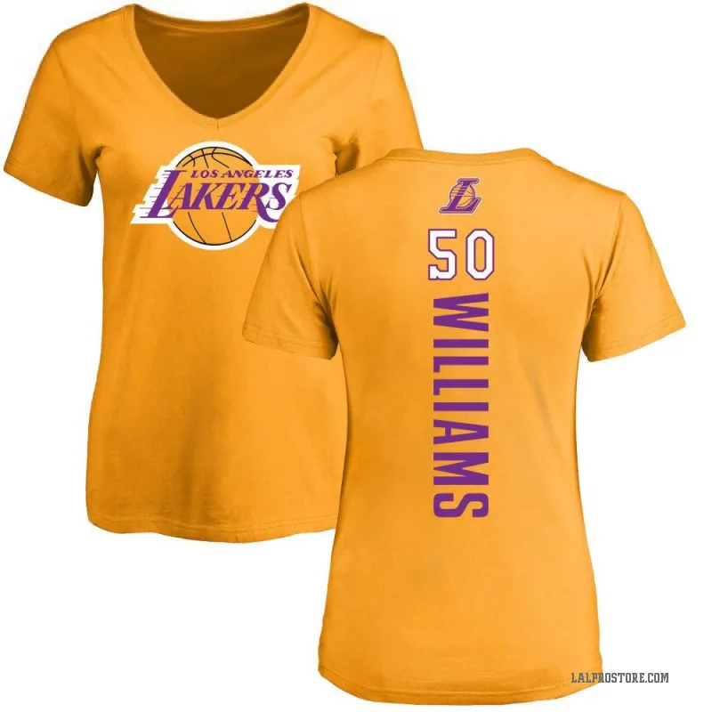 Nate Williams Women's Gold Los Angeles Lakers Backer T-Shirt