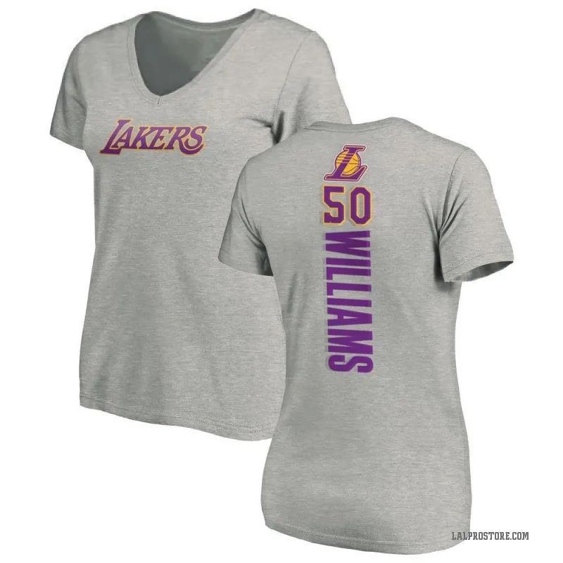 Nate Williams Women's Los Angeles Lakers Ash Backer T-Shirt
