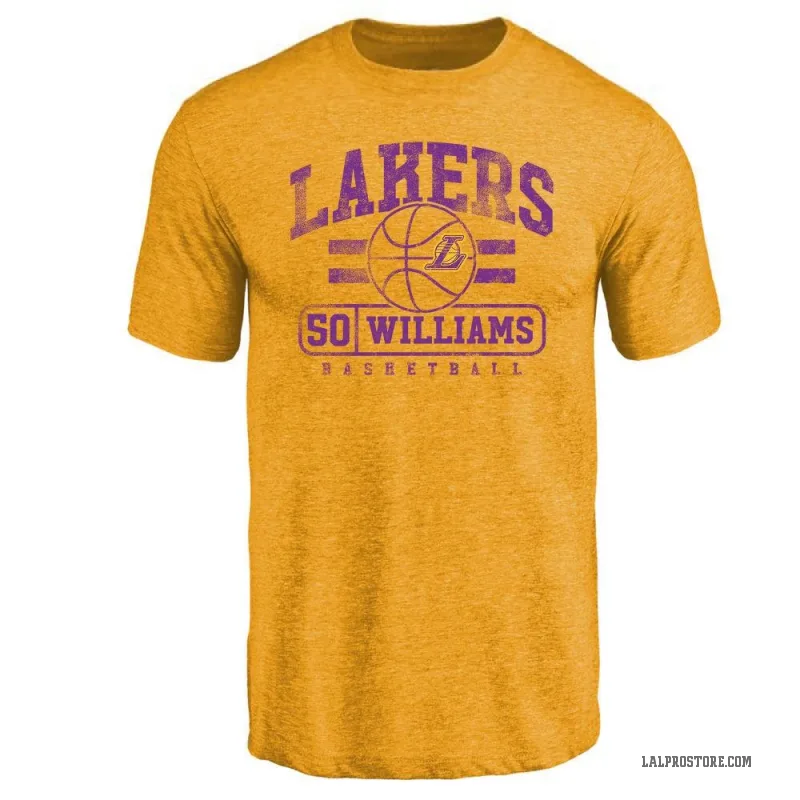 Nate Williams Youth Gold Los Angeles Lakers Baseline T-Shirt