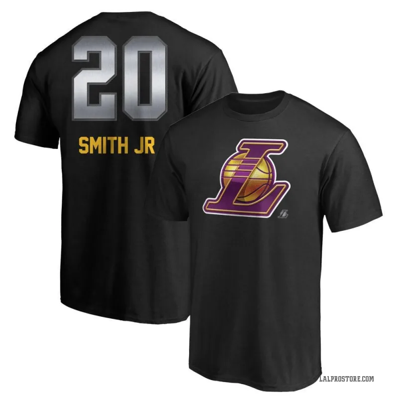 Nick Smith Jr. Men's Black Los Angeles Lakers Midnight Mascot T-Shirt