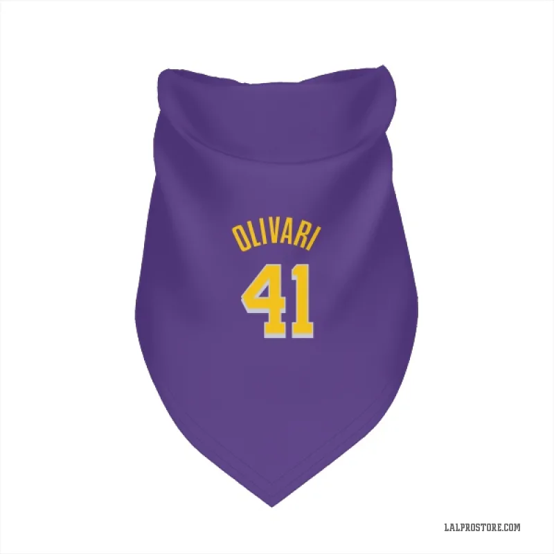 Quincy Olivari  Purple Los Angeles Lakers  Cat & Dog Pet Bandana