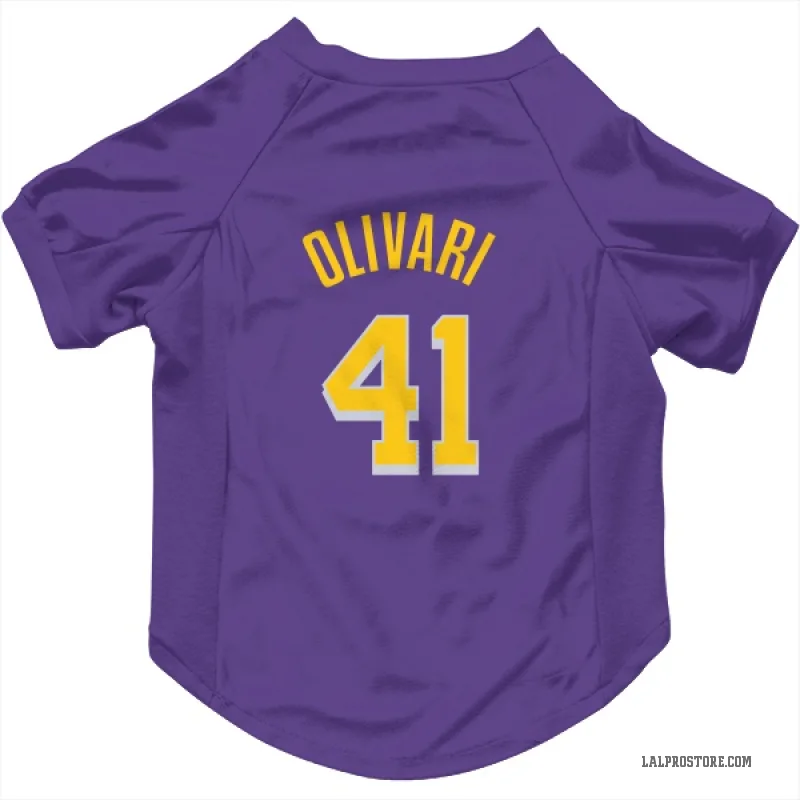 Quincy Olivari  Purple Los Angeles Lakers  Cat & Dog Pet Jersey