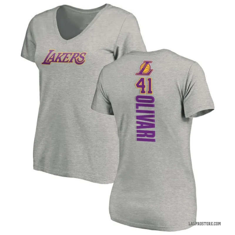 Quincy Olivari Women's Los Angeles Lakers Ash Backer T-Shirt