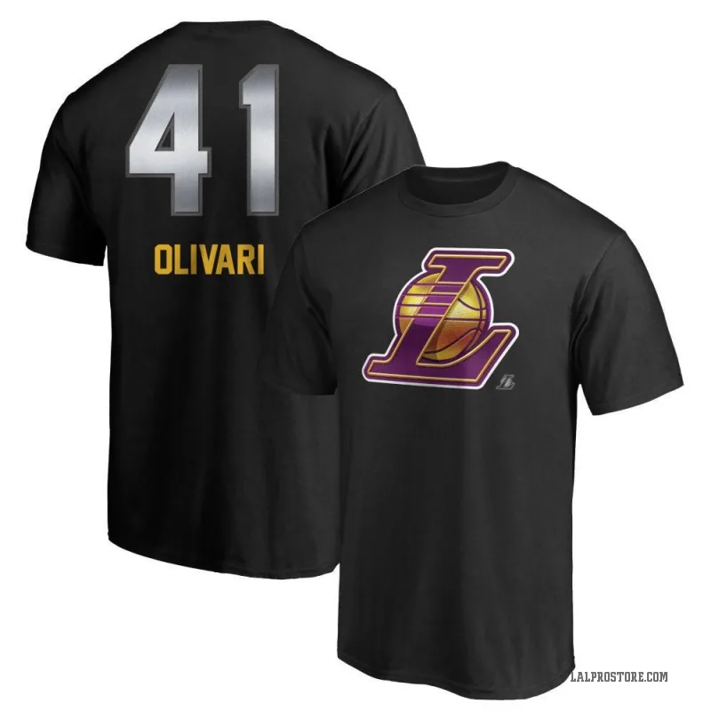 Quincy Olivari Youth Black Los Angeles Lakers Midnight Mascot T-Shirt