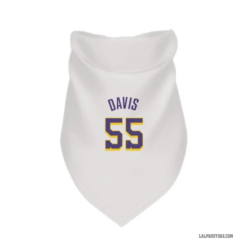 RJ Davis  White Purple Los Angeles Lakers  Cat & Dog Pet Bandana