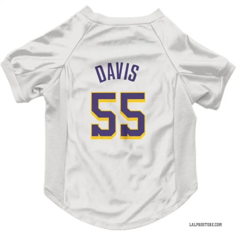 RJ Davis  White Purple Los Angeles Lakers  Cat & Dog Pet Jersey
