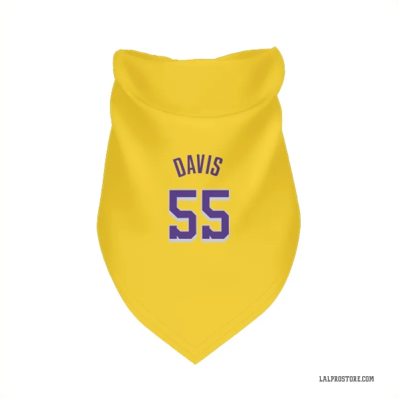 RJ Davis  Yellow Los Angeles Lakers  Cat & Dog Pet Bandana