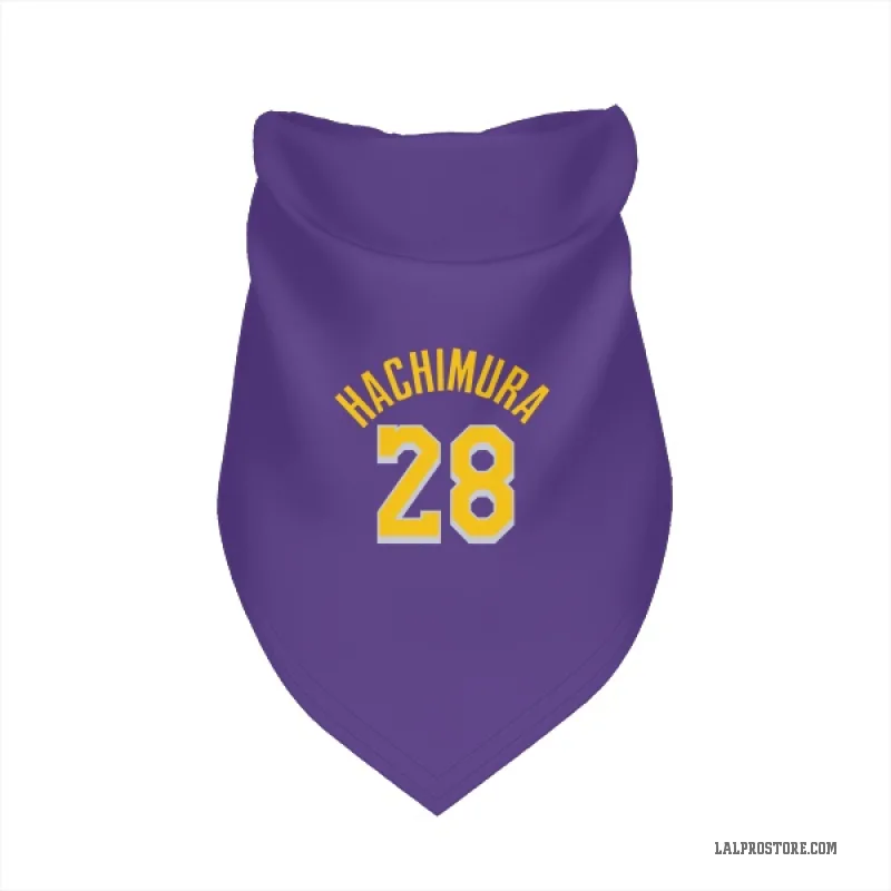 Rui Hachimura  Purple Los Angeles Lakers  Cat & Dog Pet Bandana