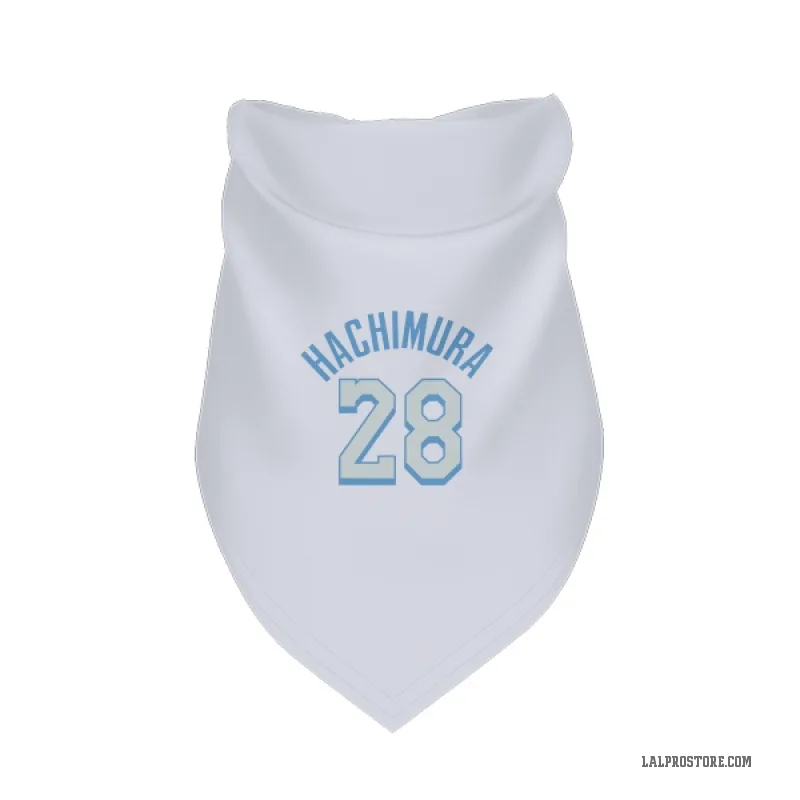 Rui Hachimura  White Los Angeles Lakers  Cat & Dog Pet Bandana