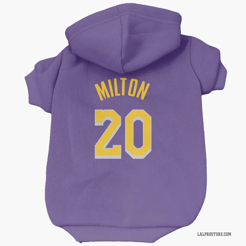 Shake Milton  Purple Los Angeles Lakers  Cat & Dog Pet Hoodie