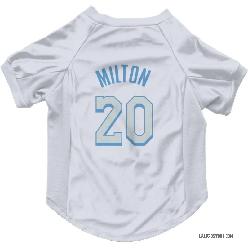 Shake Milton  White Los Angeles Lakers  Cat & Dog Pet Jersey