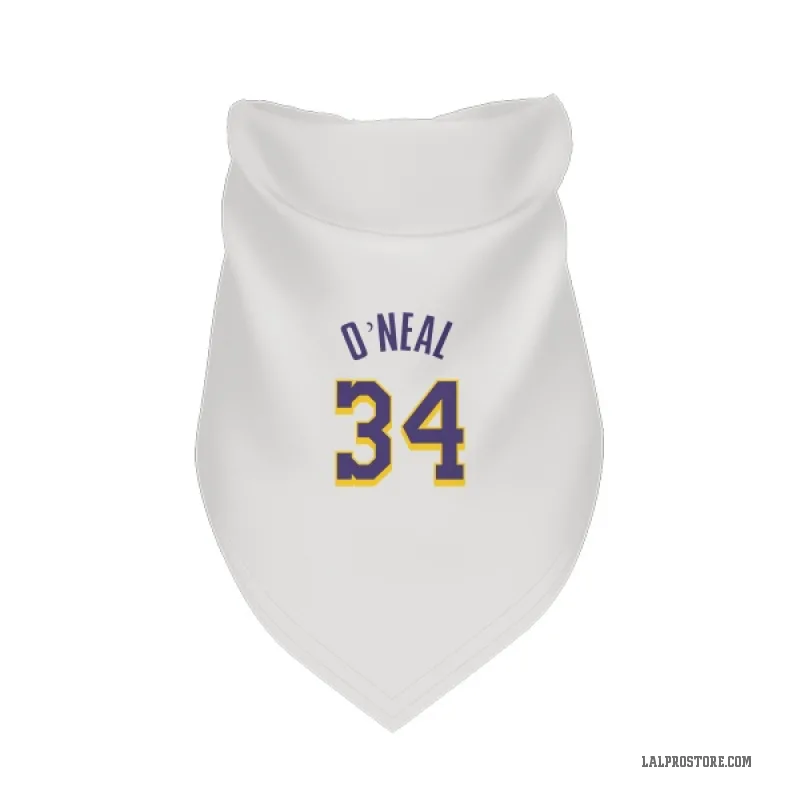 Shaquille O'Neal  White Purple Los Angeles Lakers  Cat & Dog Pet Bandana
