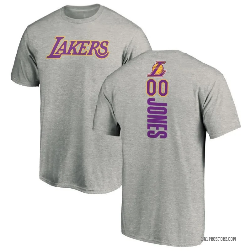 Tevian Jones Men's Los Angeles Lakers Ash Backer T-Shirt