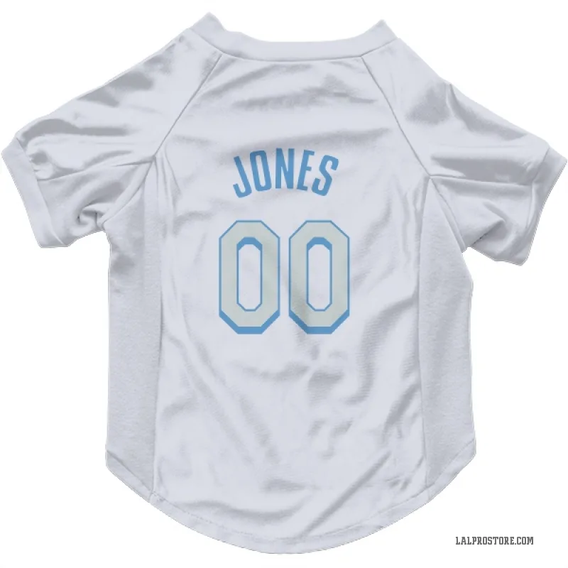 Tevian Jones  White Los Angeles Lakers  Cat & Dog Pet Jersey