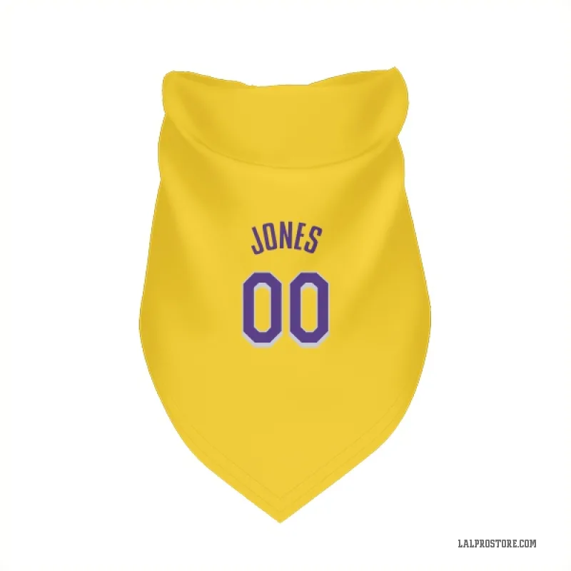 Tevian Jones  Yellow Los Angeles Lakers  Cat & Dog Pet Bandana
