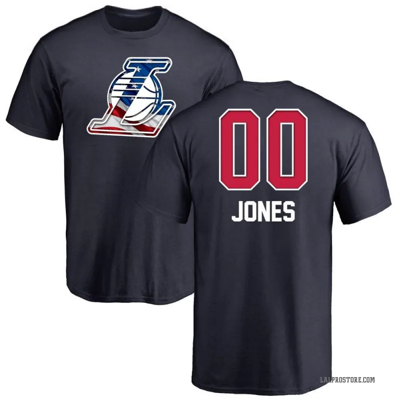 Tevian Jones Youth Navy Los Angeles Lakers Name and Number Banner Wave T-Shirt