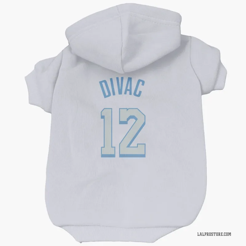 Vlade Divac  White Los Angeles Lakers  Cat & Dog Pet Hoodie