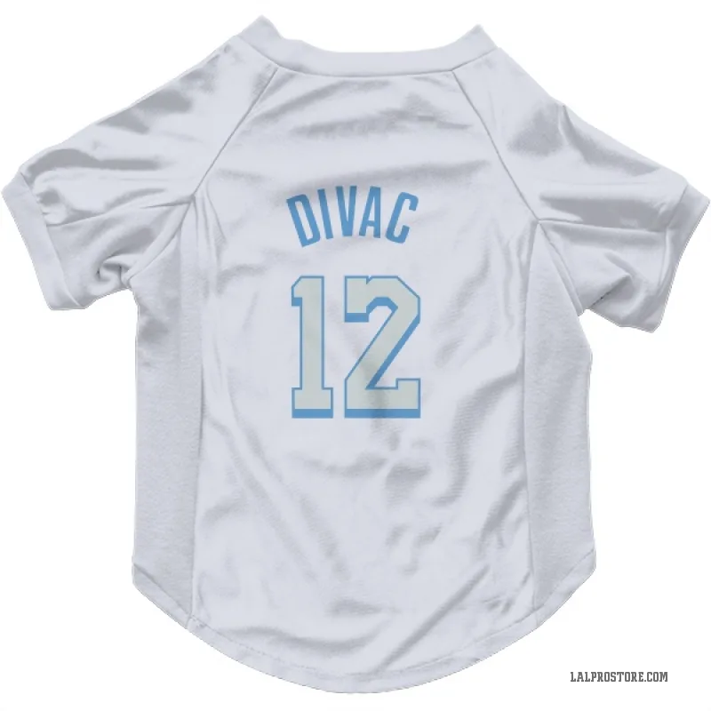 Vlade Divac  White Los Angeles Lakers  Cat & Dog Pet Jersey