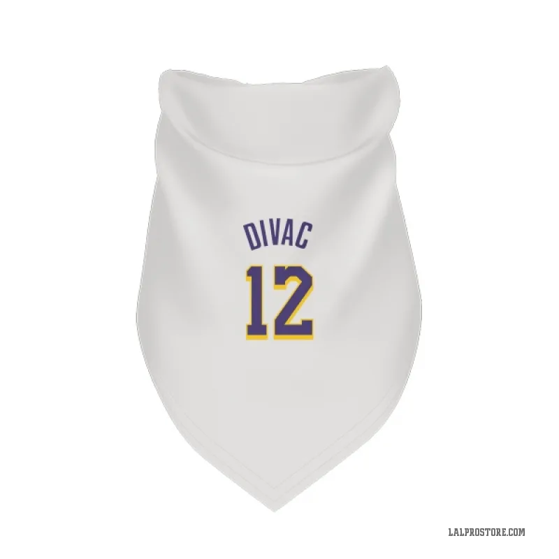 Vlade Divac  White Purple Los Angeles Lakers  Cat & Dog Pet Bandana