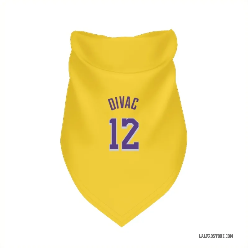 Vlade Divac  Yellow Los Angeles Lakers  Cat & Dog Pet Bandana