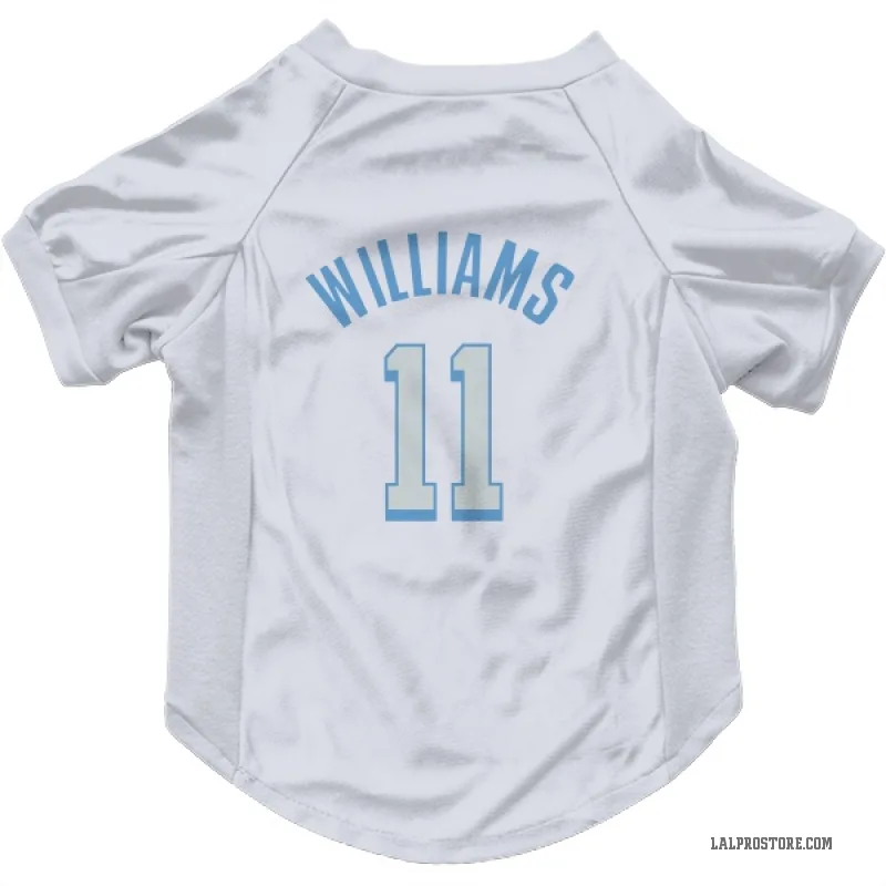 Ziaire Williams  White Los Angeles Lakers  Cat & Dog Pet Jersey