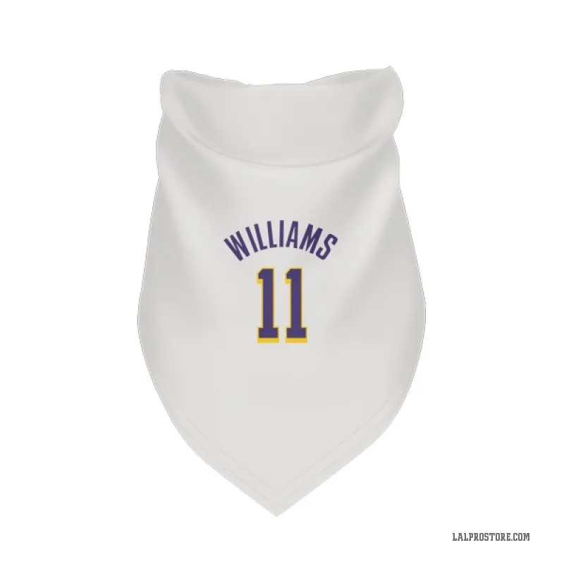 Ziaire Williams  White Purple Los Angeles Lakers  Cat & Dog Pet Bandana