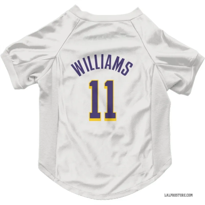 Ziaire Williams  White Purple Los Angeles Lakers  Cat & Dog Pet Jersey