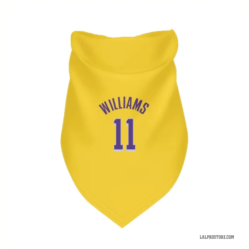 Ziaire Williams  Yellow Los Angeles Lakers  Cat & Dog Pet Bandana